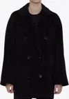 Max Mara 101801 Icon Wool And Cashmere Coat In Black