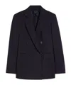 Max Mara Double-breasted Buttoned Jacket In Blue