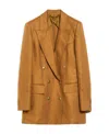 Max Mara Double-breasted Suit Jacket In Brown