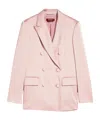 Max Mara Double-breasted Suit Jacket In Nude