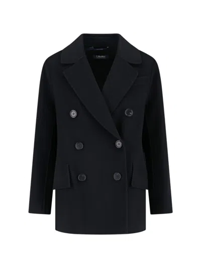 MAX MARA MAX MARA DOUBLE-BREASTED TAILORED BLAZER WITH NOTCHED LAPEL