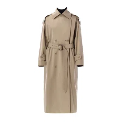 Max Mara Double Breasted Trench Coat In 002