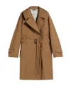 Max Mara Double-breasted Trench Coat In Brown