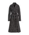 Max Mara Double-breasted Tweed Coat In Gray