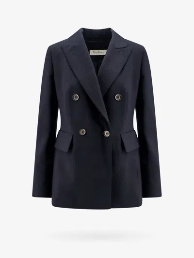 Max Mara Double-breasted Virgin Wool Blazer