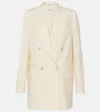 Max Mara Elegia Double-breasted Jacket In Weiss