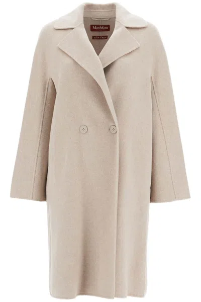 Max Mara Double-breasted Wool And Cashmere Coat In Neutro