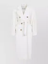 Max Mara Double-breasted Wool Cashmere Coat In White
