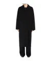 Max Mara Roseto Midi Coat In Alpaca And Wool Black In Black