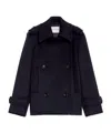 Max Mara Double-breasted Wool Coat In Black