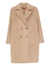 Max Mara Double-breasted Wool Coat In Brown