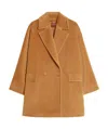 Max Mara Double-breasted Wool Coat In Brown