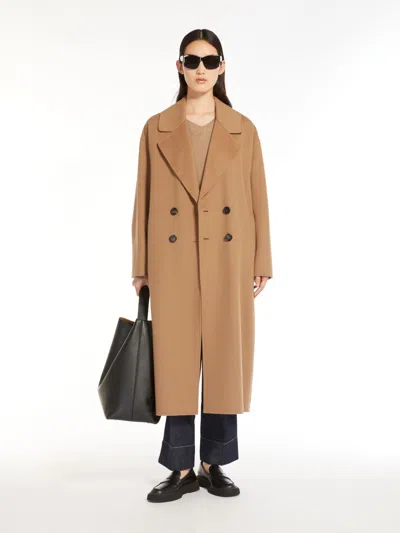 Max Mara Double-breasted Wool Coat In Brown