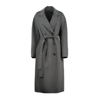 Max Mara Double-breasted Wool Coat In Gray