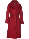 Max Mara Ludmilla Belted Cashmere Coat In Red