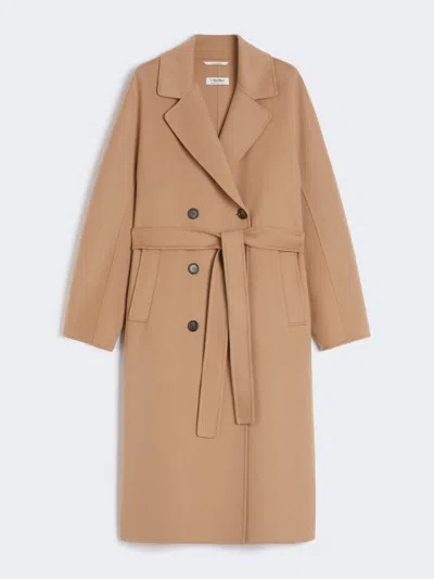 Max Mara Double-breasted Wool Coat In Neutral