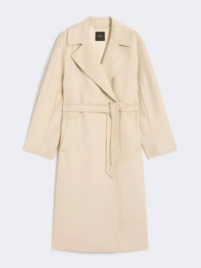 Max Mara Double-breasted Wool Coat In Neutral