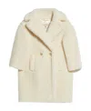 Max Mara Double-breasted Wool Coat In White