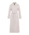 Max Mara Double-breasted Wool Coat In White