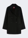 Max Mara Studio Janzir Double-breasted Jacket In Black