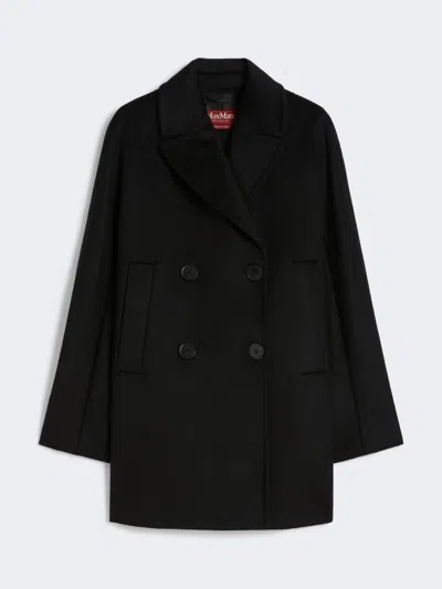MAX MARA DOUBLE-BREASTED WOOL PEA COAT