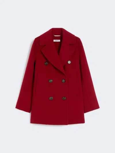 MAX MARA DOUBLE-BREASTED WOOL PEA COAT