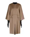 Max Mara Double Cashmere T-coat In Brown