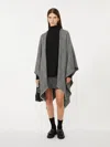 Max Mara Double-face Wool Cape In Gray