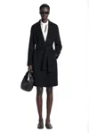 Max Mara Double Face Wool Coat In Black