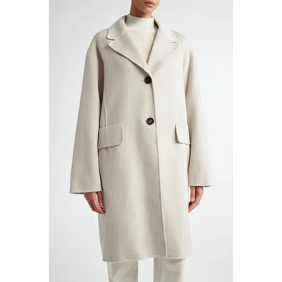 Max Mara Double Face Wool Coat In Sand