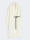Max Mara Double-faced Robe Coat In White