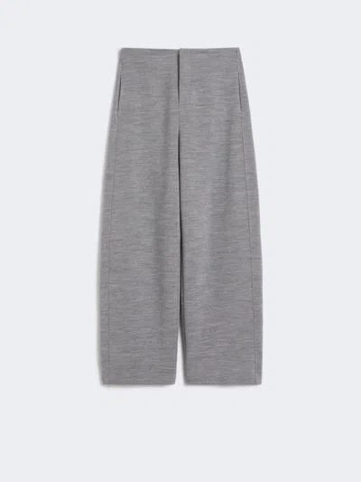 MAX MARA DOUBLE-FACED WOOL AND COTTON TROUSERS
