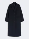 Max Mara Double-faced Wool-blend Coat In Blue