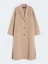 Max Mara Double-faced Wool-blend Coat In Brown