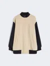 Max Mara Double-faced Wool Bomber Jacket In Neutral