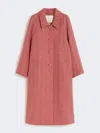 Max Mara Double-faced Wool Coat In Pink
