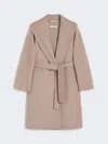 Max Mara Double-faced Wool Robe Coat In Gray