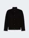 Max Mara Double Jersey Wool Bomber Jacket In Black