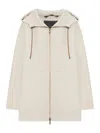 Max Mara Double-layer Pure Cashmere Sweatshirt Coat In Multi