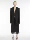 Max Mara Double-layered Skirt In Black