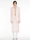 Max Mara Double-layered Skirt In Powder