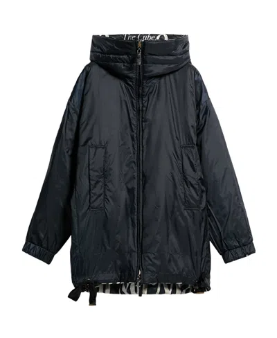 Max Mara Double-sided Casual Jacket In Black