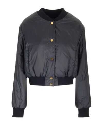 Max Mara Double-sided Casual Jacket In Black