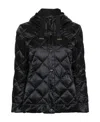 Max Mara Double-sided Down Jacket In Black