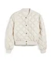 Max Mara Double-sided Pilot Down Jacket In White