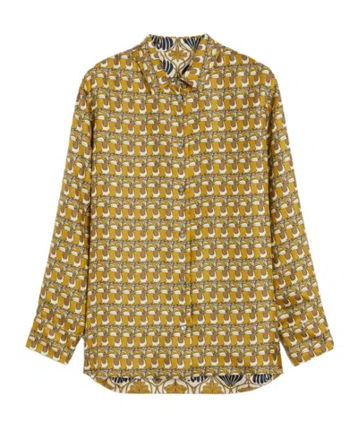 Max Mara Double-sided Printed Silk Shirt