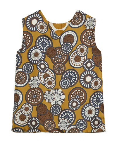 Max Mara Double-sided Printed Vest In Brown
