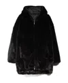 Max Mara Double-sided Short Cotton Suit In Black