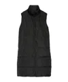 Max Mara Double-sided Waterproof Sleeveless Down Jacket In Black