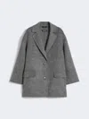 Max Mara Double-faced Wool Jacket In Gray
